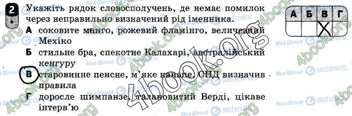 ГДЗ Українська мова 10 клас сторінка Вар.2 (2)